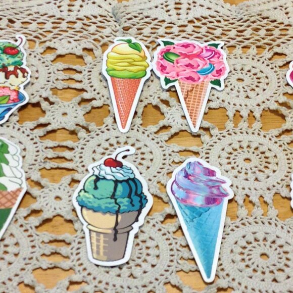Stickers bundle -  crafts, water bottle stickers, ice cream and desserts - Picture 5 of 6